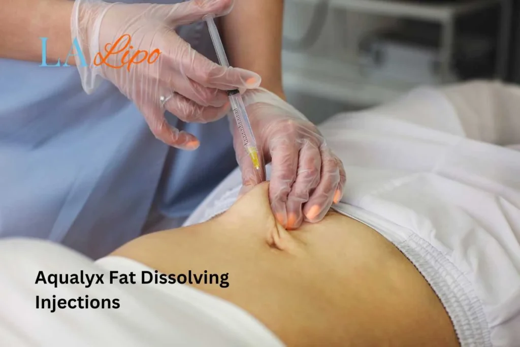 woman having fat dissolving injections Marlborough in the stomach