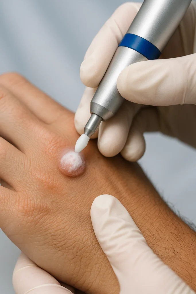 example of wart removal Marlborough using cryopen