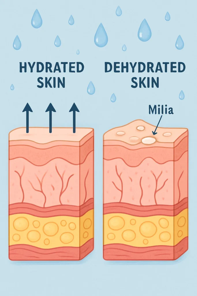The importance of hydration and milia production Marlborough