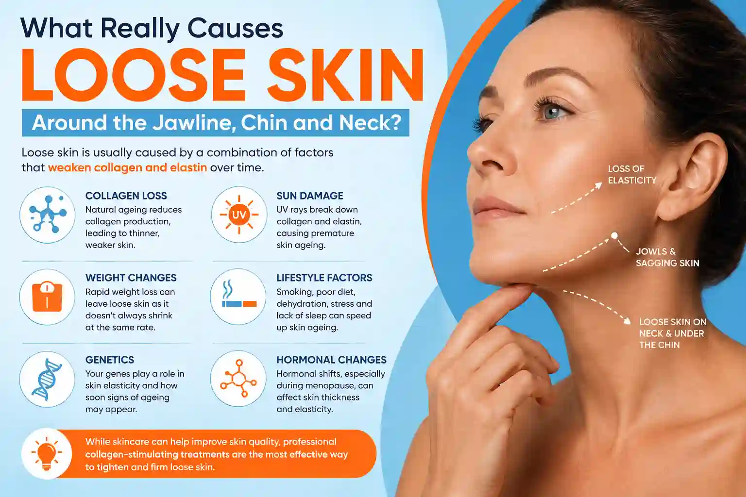 What Really Causes Loose Skin Around the Jawline, Chin and Neck Marlborough?